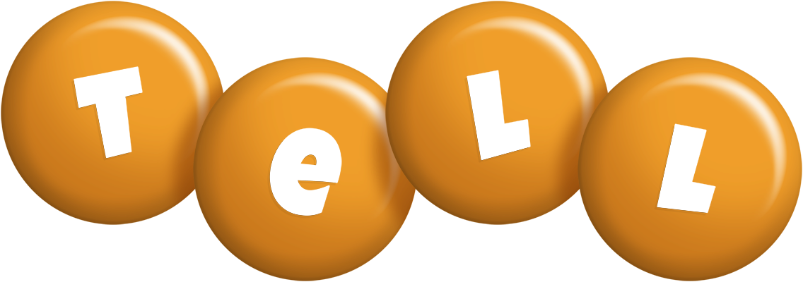 Tell candy-orange logo