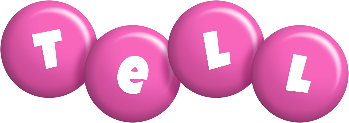 Tell candy-pink logo