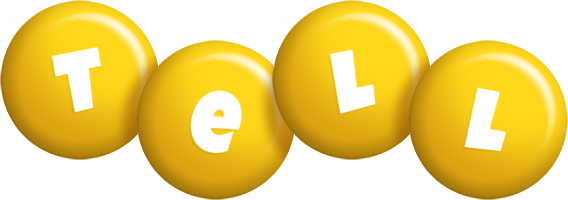 Tell candy-yellow logo