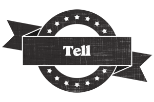 Tell grunge logo