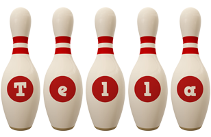 Tella bowling-pin logo