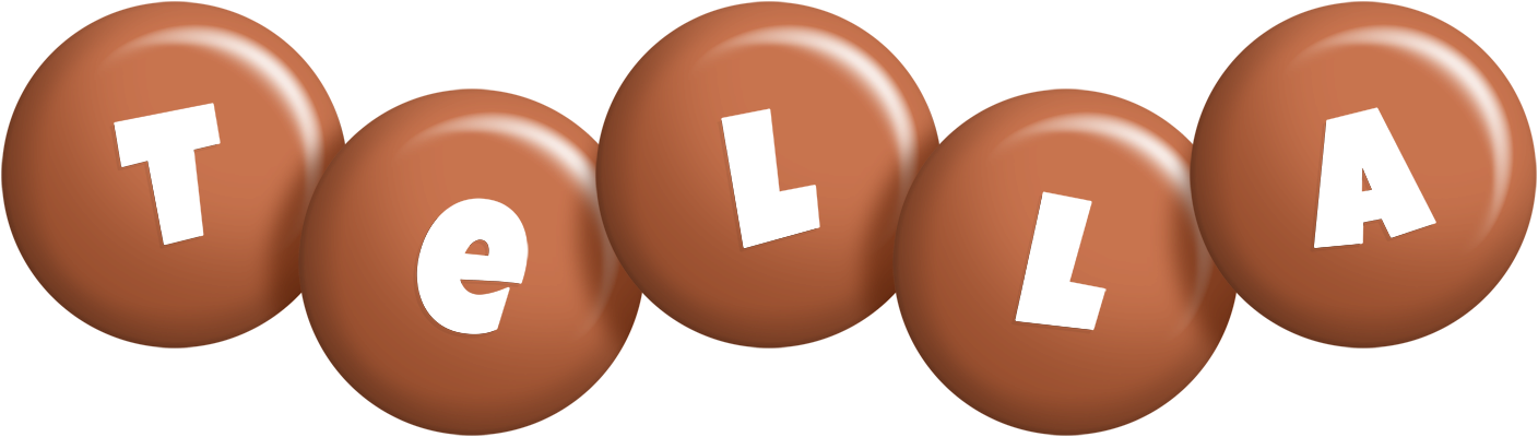 Tella candy-brown logo