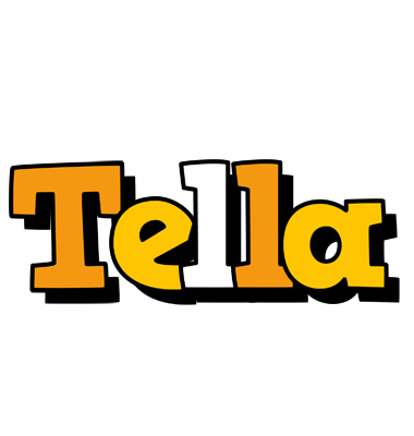 Tella cartoon logo