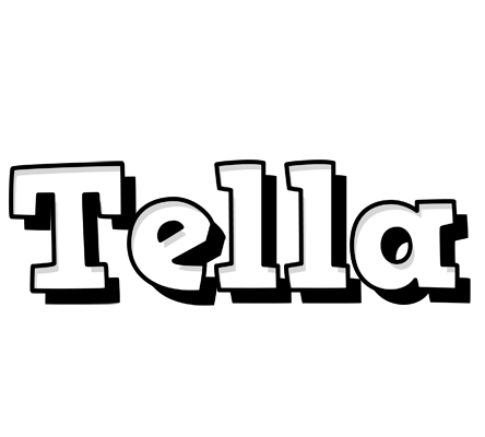 Tella snowing logo