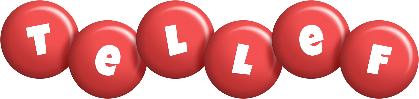 Tellef candy-red logo