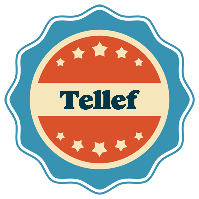 Tellef labels logo