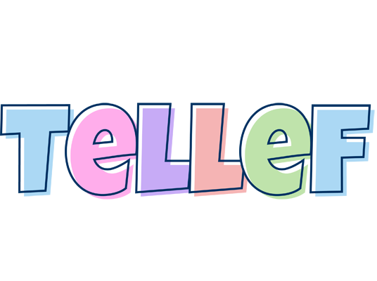 Tellef pastel logo