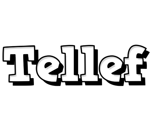 Tellef snowing logo
