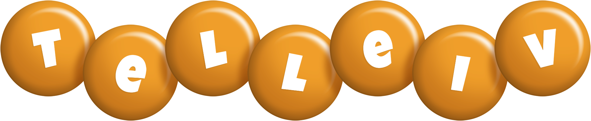 Telleiv candy-orange logo