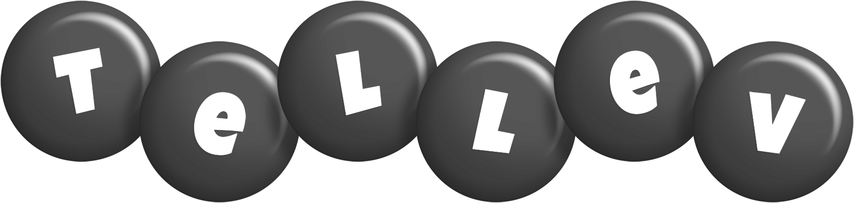 Tellev candy-black logo