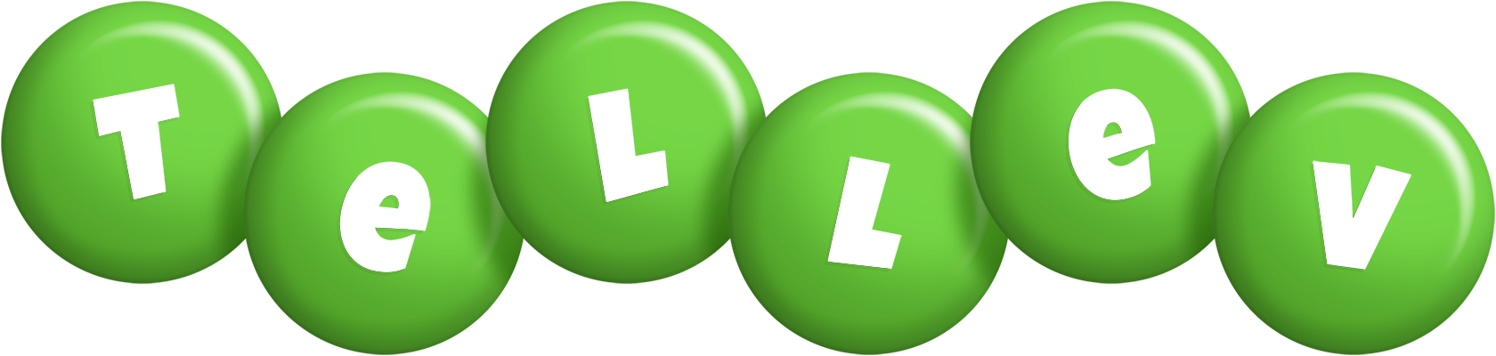 Tellev candy-green logo