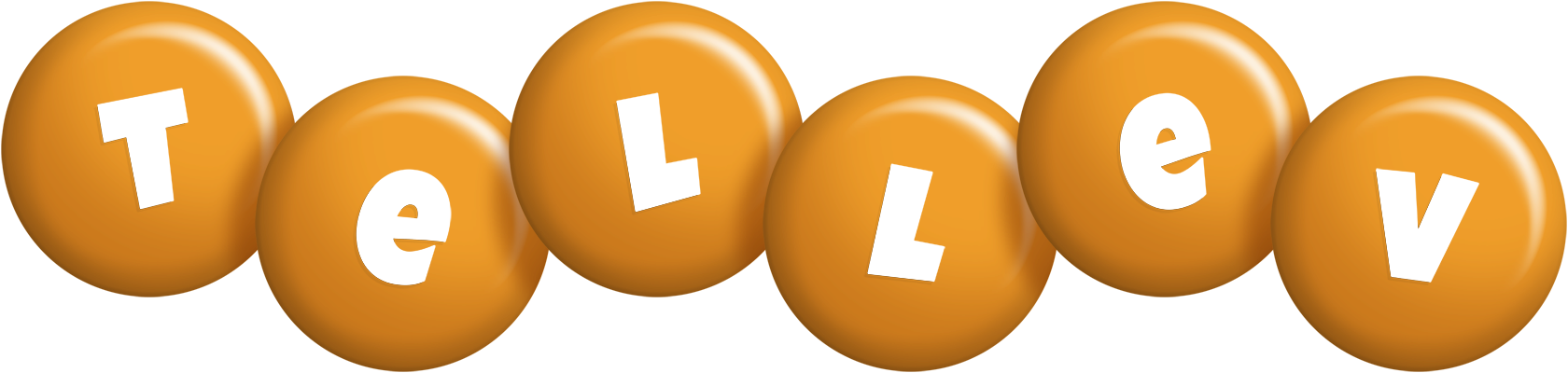 Tellev candy-orange logo