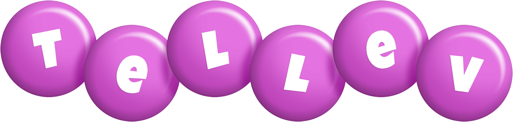 Tellev candy-purple logo