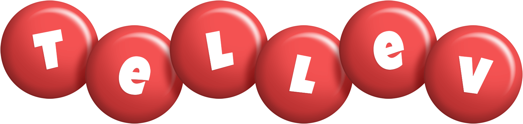 Tellev candy-red logo