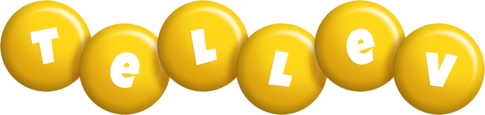 Tellev candy-yellow logo
