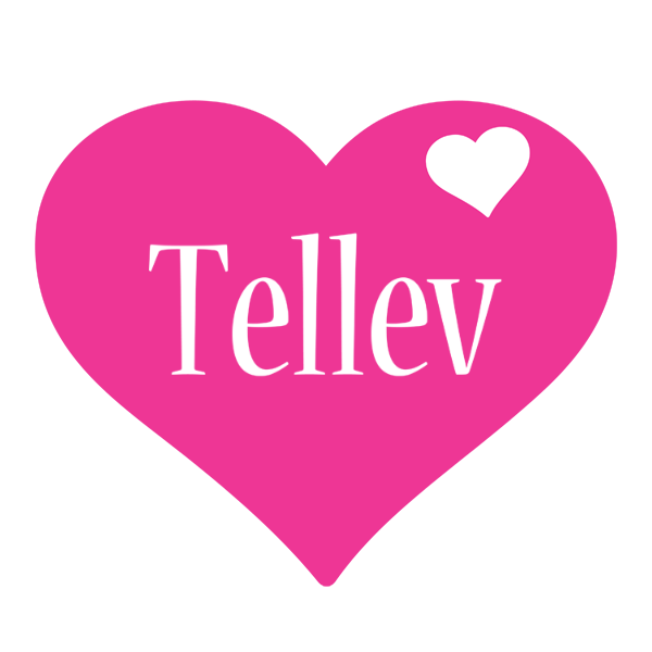 Tellev love-heart logo
