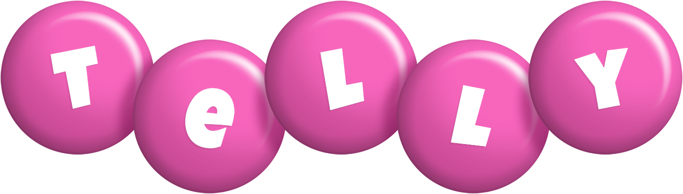 Telly candy-pink logo