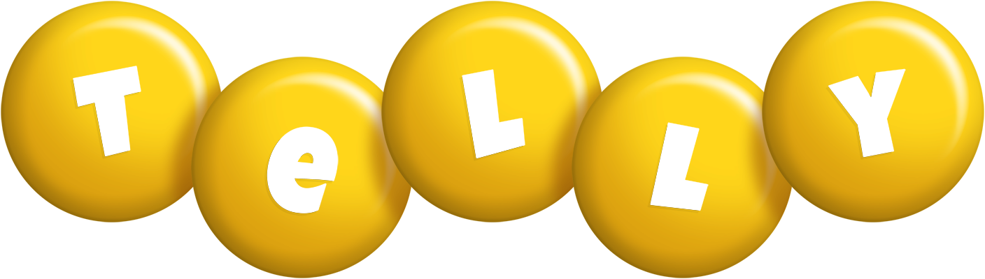 Telly candy-yellow logo