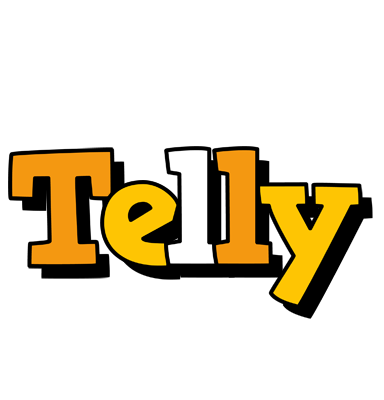 Telly cartoon logo