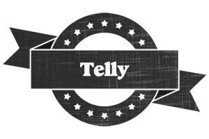 Telly grunge logo