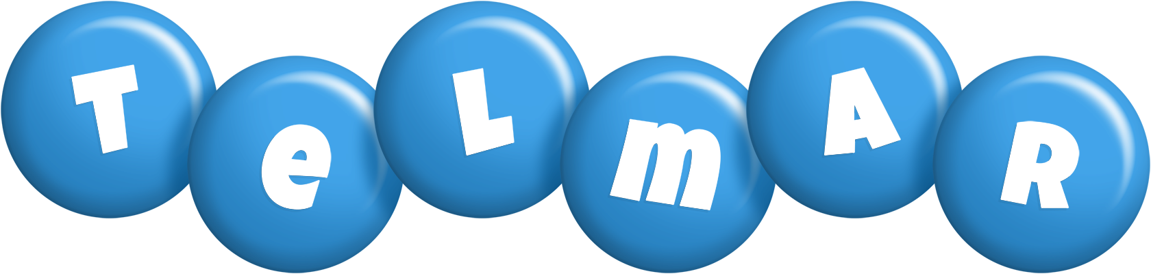 Telmar candy-blue logo
