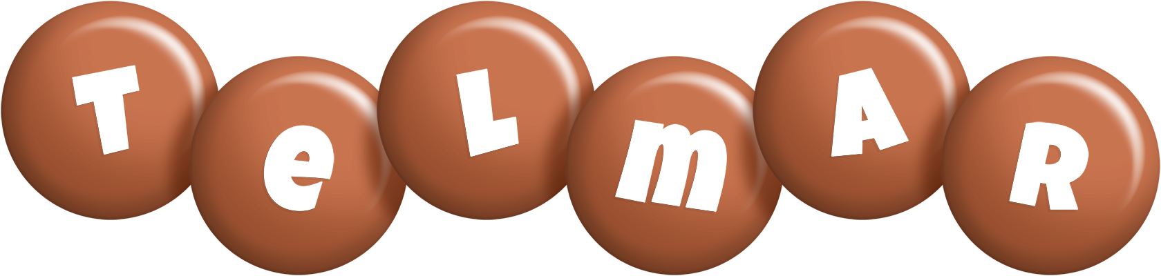 Telmar candy-brown logo