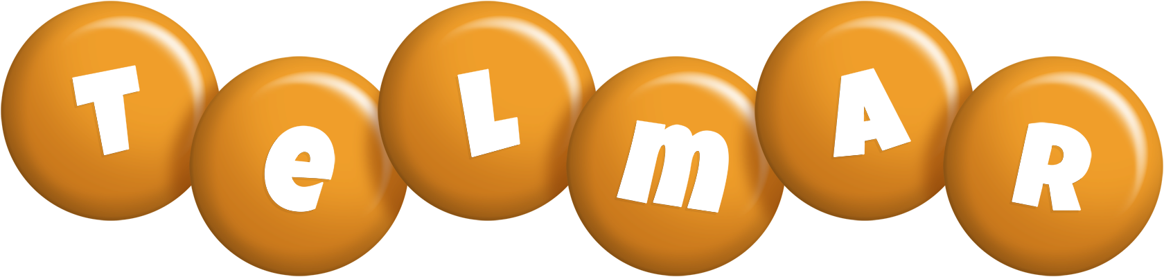 Telmar candy-orange logo