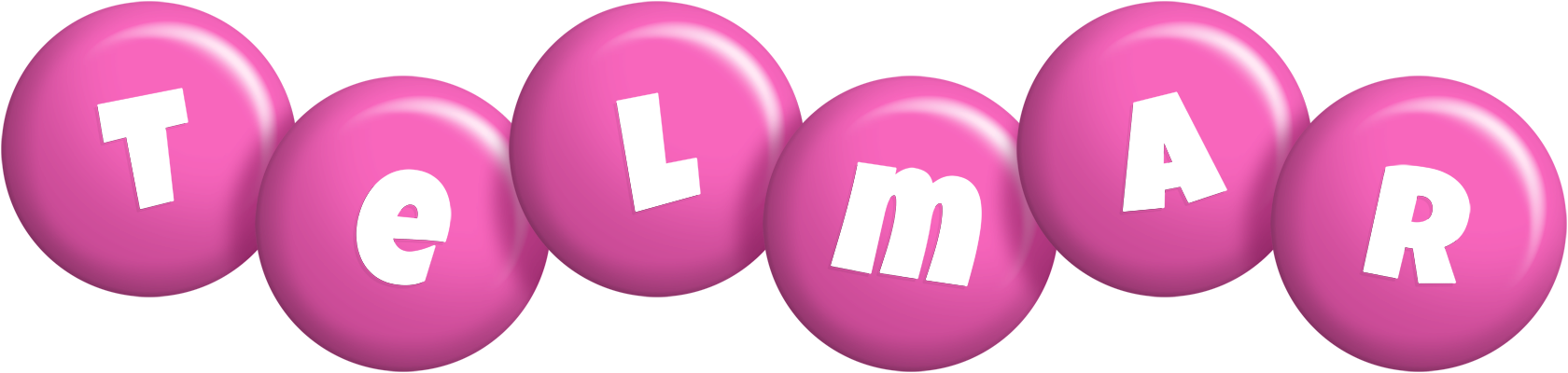 Telmar candy-pink logo