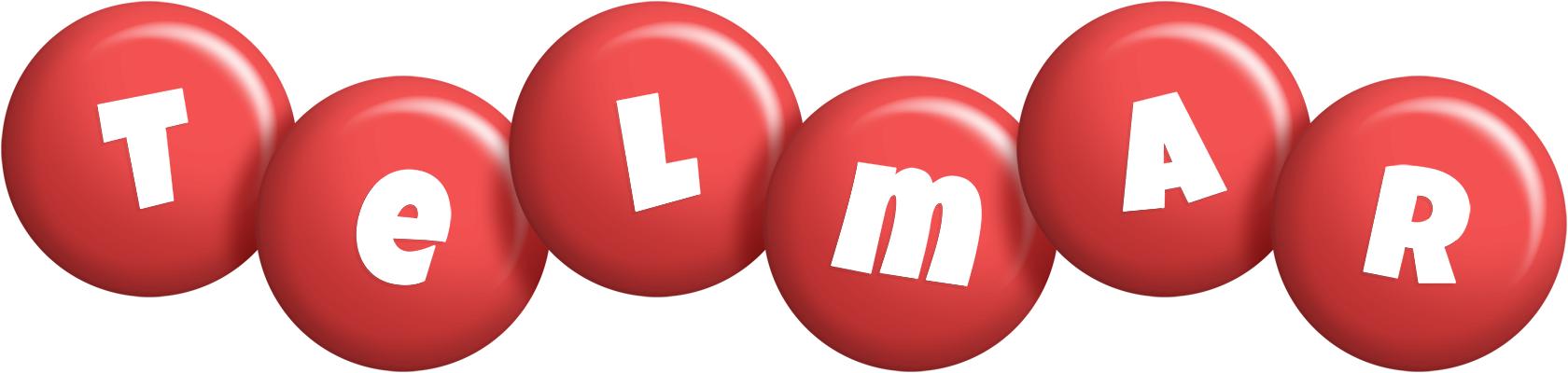 Telmar candy-red logo