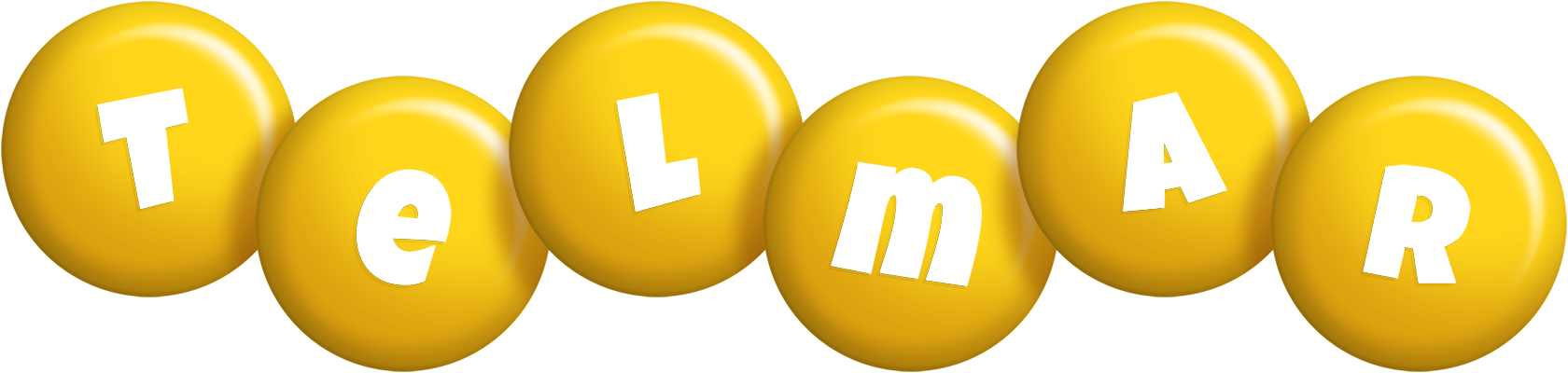 Telmar candy-yellow logo