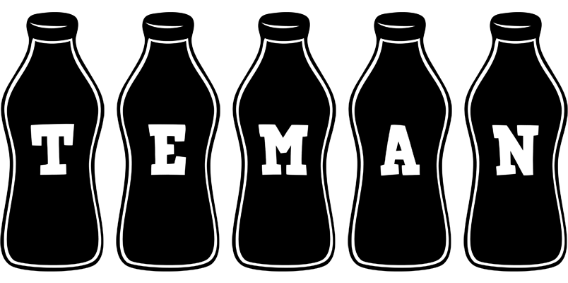 Teman bottle logo