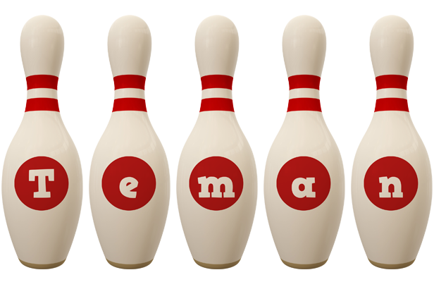 Teman bowling-pin logo