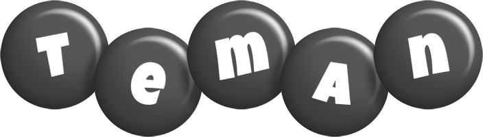 Teman candy-black logo