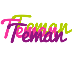 Teman flowers logo
