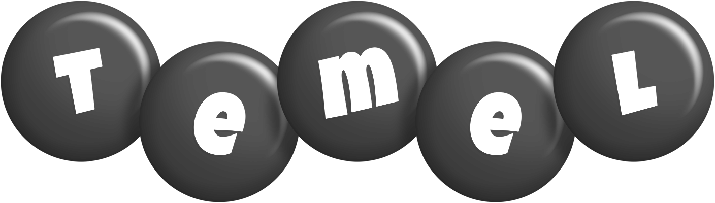 Temel candy-black logo