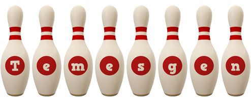 Temesgen bowling-pin logo