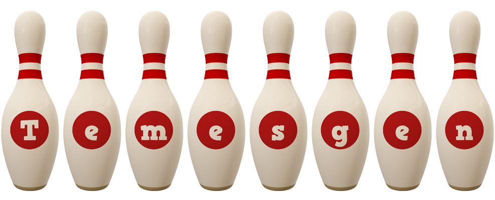 Temesgen bowling-pin logo