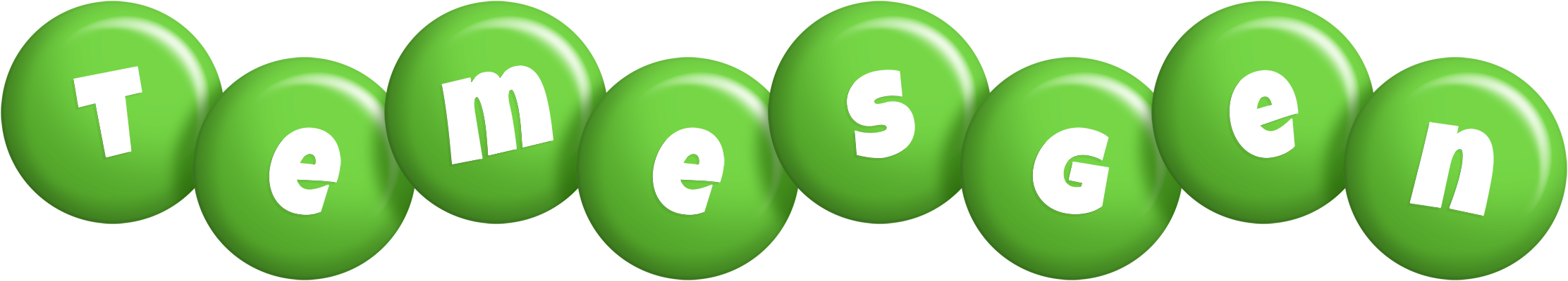 Temesgen candy-green logo