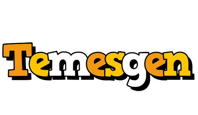 Temesgen cartoon logo