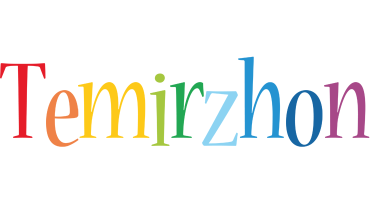 Temirzhon birthday logo