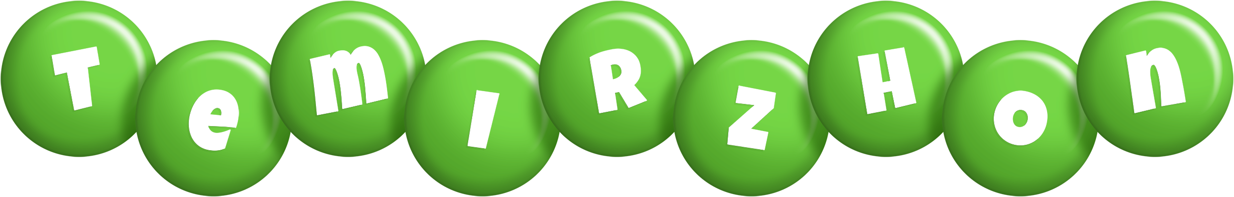 Temirzhon candy-green logo