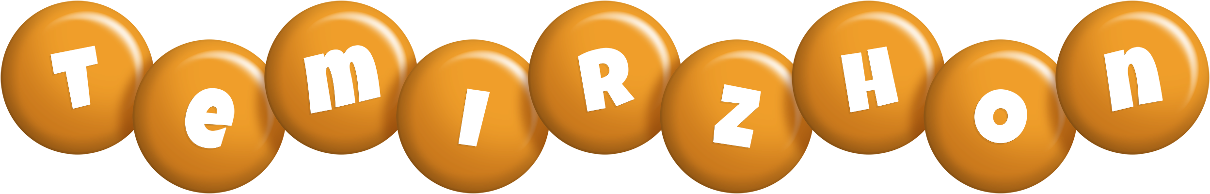 Temirzhon candy-orange logo