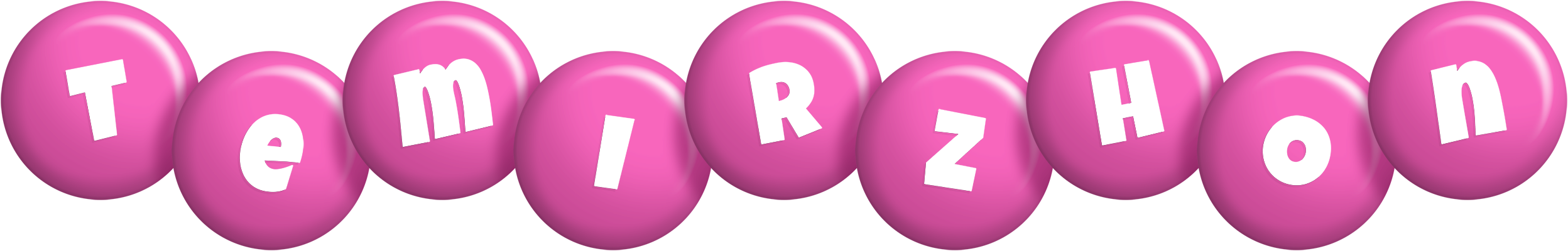 Temirzhon candy-pink logo