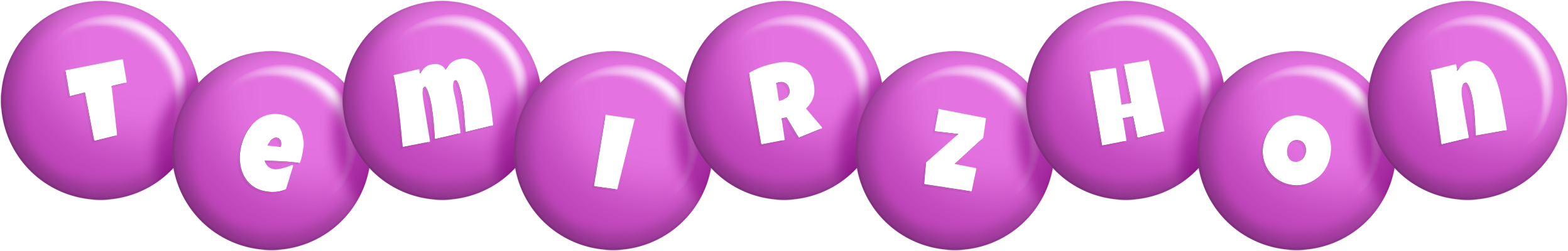 Temirzhon candy-purple logo