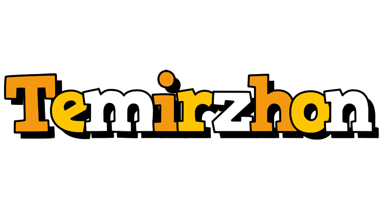 Temirzhon cartoon logo