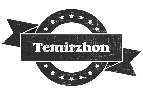 Temirzhon grunge logo