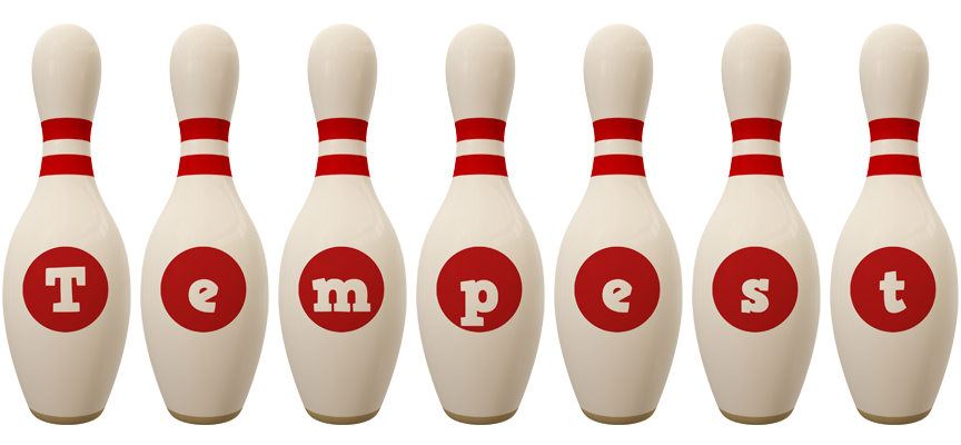 Tempest bowling-pin logo