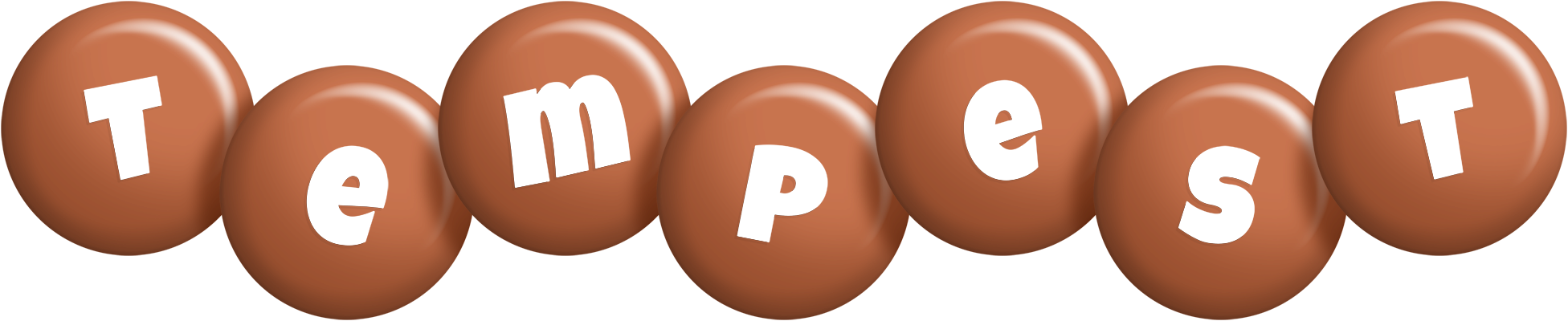 Tempest candy-brown logo