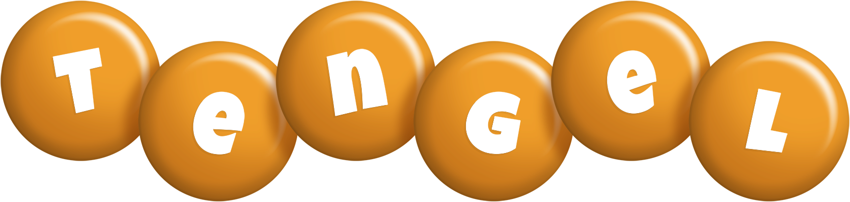 Tengel candy-orange logo