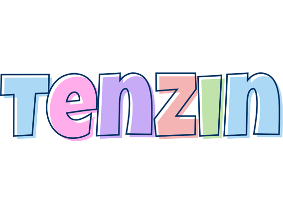 Tenzin pastel logo